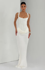 Fioreclo Cornalie Maxi Dress in Ivory