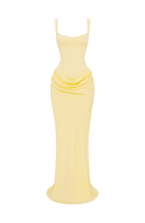 Fioreclo Cornalie Maxi Dress in Lemon