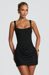 Fioreclo Cornessa Mini Dress in Black