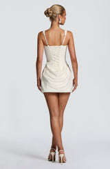 Fioreclo Cornessa Mini Dress in Ivory