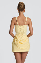Fioreclo Cornessa Mini Dress in Lemon