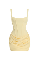 Fioreclo Cornessa Mini Dress in Lemon