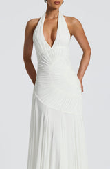 Fioreclo Covana Maxi Dress in Ivory