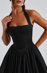 Fioreclo Cressia Midi Dress in Black