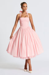 Fioreclo Cressia Midi Dress in Blush