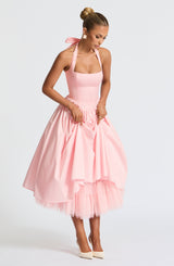 Fioreclo Cressia Midi Dress in Blush