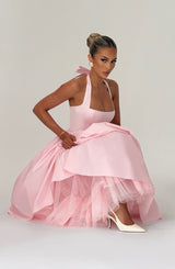 Fioreclo Cressia Midi Dress in Blush