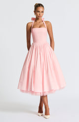 Fioreclo Cressia Midi Dress in Blush