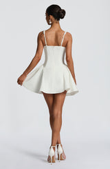 Fioreclo Cristelle Mini Dress in Ivory