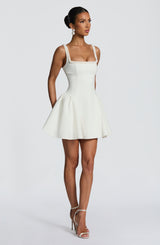 Fioreclo Cristelle Mini Dress in Ivory