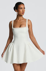 Fioreclo Cristelle Mini Dress in Ivory