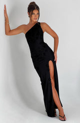 Fioreclo Cynthara Maxi Dress in Black