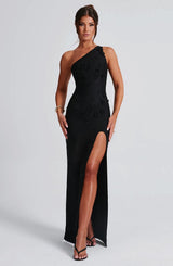 Fioreclo Cynthara Maxi Dress in Black