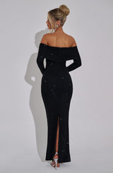 Fioreclo Cypria Maxi Dress in Black