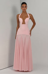 Fioreclo Cyrelle Maxi Dress in Blush