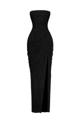 Fioreclo Cyrena Maxi Dress in Black