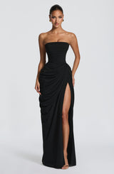 Fioreclo Cyrena Maxi Dress in Black