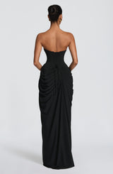 Fioreclo Cyrena Maxi Dress in Black