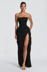 Fioreclo Cyrena Maxi Dress in Black