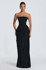 Fioreclo Cyrena Maxi Dress in Black