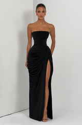 Fioreclo Cyrena Maxi Dress in Black