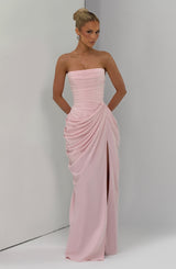 Fioreclo Cyrena Maxi Dress in Blush