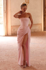 Fioreclo Cyrena Maxi Dress in Blush