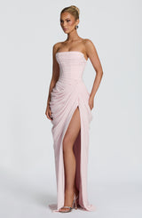 Fioreclo Cyrena Maxi Dress in Blush