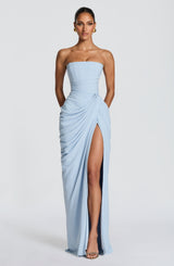 Fioreclo Cyrena Maxi Dress in Glacier Blue
