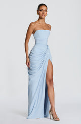 Fioreclo Cyrena Maxi Dress in Glacier Blue