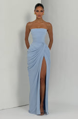 Fioreclo Cyrena Maxi Dress in Glacier Blue