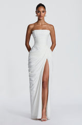 Fioreclo Cyrena Maxi Dress in Ivory