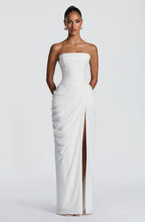 Fioreclo Cyrena Maxi Dress in Ivory