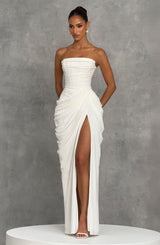 Fioreclo Cyrena Maxi Dress in Ivory
