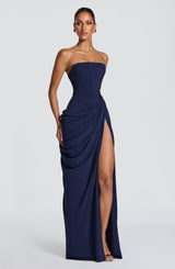 Fioreclo Cyrena Maxi Dress in Navy