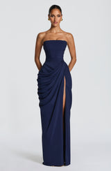 Fioreclo Cyrena Maxi Dress in Navy