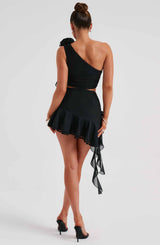 Fioreclo Dainara Mini Skirt in Black