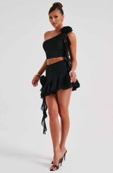 Fioreclo Dainara Mini Skirt in Black