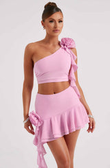 Fioreclo Dainara Mini Skirt in Pink
