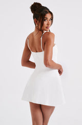 Fioreclo Dakoda Mini Dress in Ivory