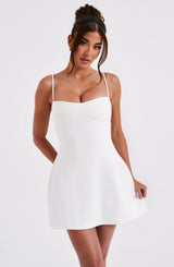 Fioreclo Dakoda Mini Dress in Ivory
