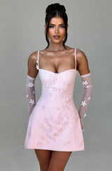 Fioreclo Dalisse Mini Dress in Blush