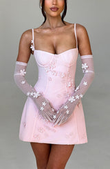 Fioreclo Dalisse Mini Dress in Blush