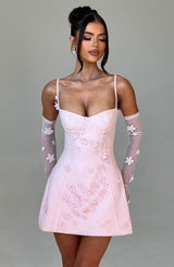 Fioreclo Dalisse Mini Dress in Blush