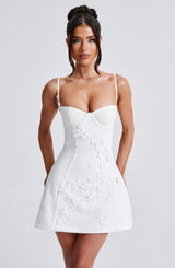 Fioreclo Dalisse Mini Dress in Ivory