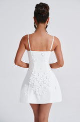 Fioreclo Dalisse Mini Dress in Ivory