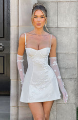 Fioreclo Dalisse Mini Dress in Ivory
