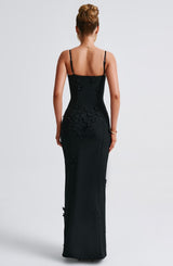 Fioreclo Dalyra Maxi Dress in Black Lined