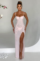 Fioreclo Dalyra Maxi Dress in Blush