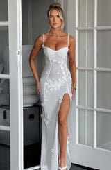 Fioreclo Dalyra Maxi Dress in Ivory